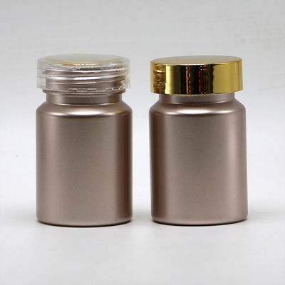 80cc PET garrafa de plástico de cor personalizada Vitamina comprimido de recipiente com parafuso / torção tampas