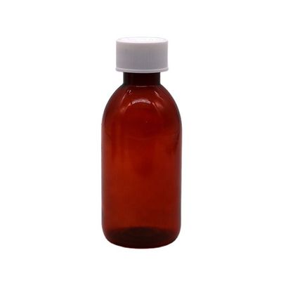 CRC Cap PET Quadrado Séril xarope para tosse frasco de líquido oral para medicamentos 120ML/4OZ
