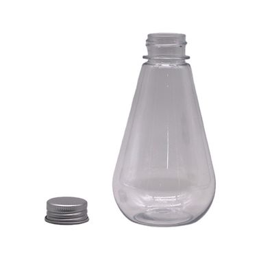 Armazenamento de medicamentos 250 ml HDPE garrafa de plástico de forma única com logotipo personalizado e tampa de alumínio