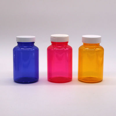 Botão de plástico PET para suplemento dietético de nutrição comprimido cápsula comprimido com várias tampas 250ml/cc