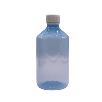 500 ml/16.9 oz PET frasco de xarope plástico líquido suplemento medicamento recipiente com tampa