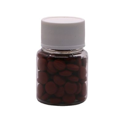 Embalagem Medicinal 35ml PET Botão de pílula de plástico pequeno com tampa de cor personalizável