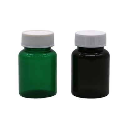 Medicina Industrial 50 ml PET garrafa de plástico com tampa de parafuso e impressão de etiqueta personalizada