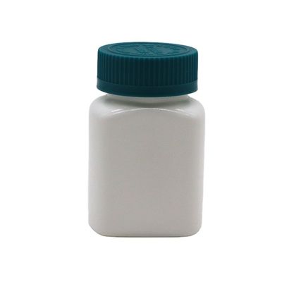 Caixa de Armazenamento de Medicamentos 95 mL Quadrado frasco de plástico HDPE frasco para cápsula de comprimido sólido