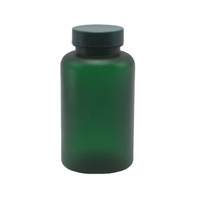 Botão de pílulas de plástico PET de 200 ml personalizado com tampa de parafuso para comprimidos em pó