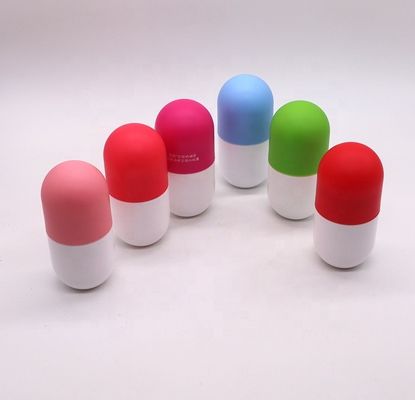 Botão de plástico em forma de cápsula de 120 ml/130 ml/180 ml de HDPE para suplemento dietético