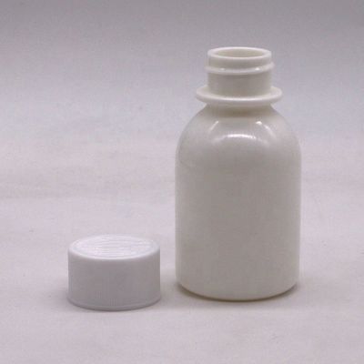 Contenedores de medicamentos líquidos anti-ultravioletos selados, opacos e brancos