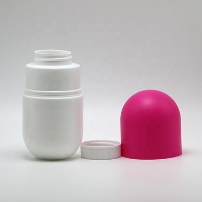 Botão de plástico em forma de cápsula de 120 ml/130 ml/180 ml de HDPE para suplemento dietético