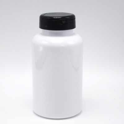 PET 200 ml Farmácia de prescrição garrafa de plástico branco para medicamento