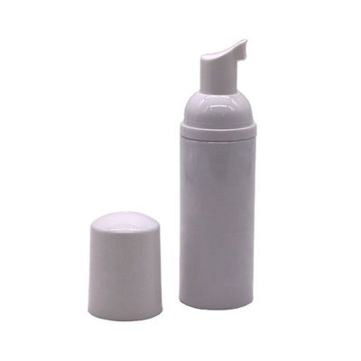 Garrafas espumantes de plástico branco Bomba para limpador facial PET garrafa dispensadora de espuma mousse