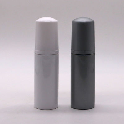 Garrafas espumantes de plástico branco Bomba para limpador facial PET garrafa dispensadora de espuma mousse