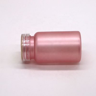100cc PET frosted plástico frasco de pílula de medicina com tampa de segurança infantil cor personalizada