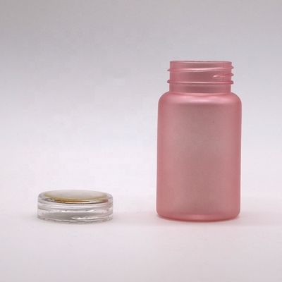 100cc PET frosted plástico frasco de pílula de medicina com tampa de segurança infantil cor personalizada