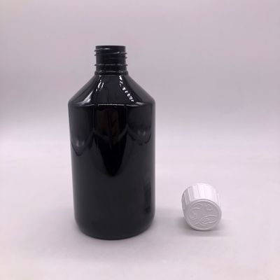 Material do colar PET Medicina líquida Contenedor de suplemento vitamínico com tampa à prova de crianças