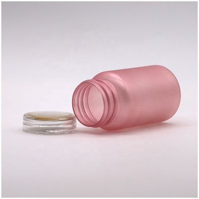 100cc PET frosted plástico frasco de pílula de medicina com tampa de segurança infantil cor personalizada