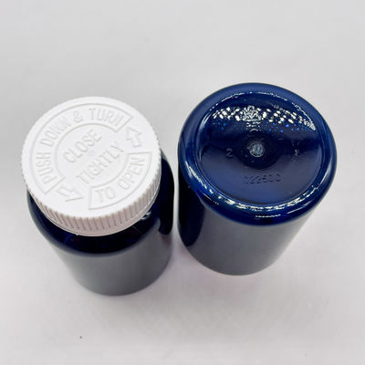 Etiquetas de cores personalizadas adesivos PET plástico 225ml 7.5oz recipiente de remédio com tampa