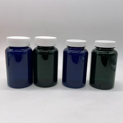 Etiquetas de cores personalizadas adesivos PET plástico 225ml 7.5oz recipiente de remédio com tampa