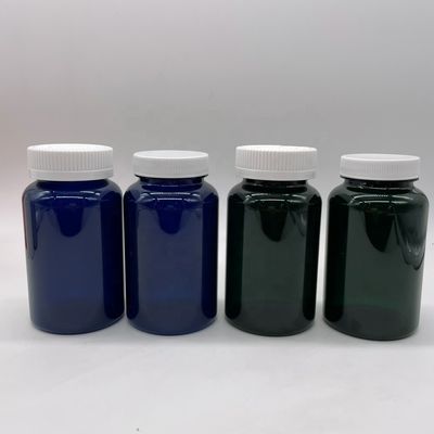 Etiquetas de cores personalizadas adesivos PET plástico 225ml 7.5oz recipiente de remédio com tampa