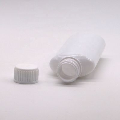Botão de enxaguante bucal PET de impressão personalizado de 200 ml com tampa branca e tampa impressa