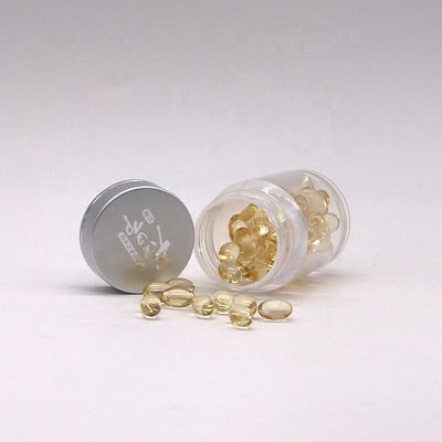 Farmácia Comprimidos de Medicamento Contenedor de 30 ml Garrafa de plástico PS de camada dupla com tampa de alumínio