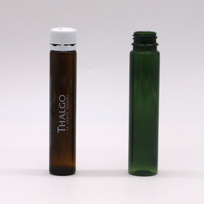 Garrafa à prova de adulteração 1 oz/30 ml PET Verde Marrom Oral Flasca de plástico líquido para embalagens médicas