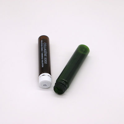 Garrafa à prova de adulteração 1 oz/30 ml PET Verde Marrom Oral Flasca de plástico líquido para embalagens médicas