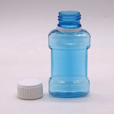 Impressão a cores personalizada 75ml PET garrafa de plástico para lavagem bucal líquido tamanho de viagem