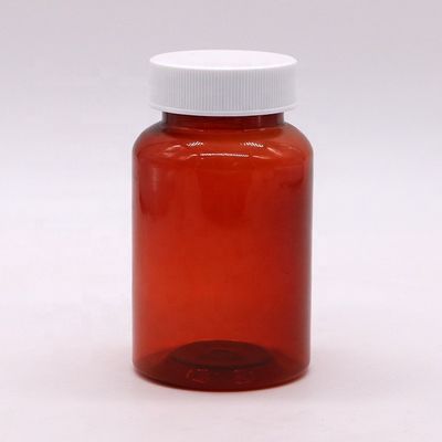 Fota de PET de 200 ml para recipiente de remédios de suplemento de forma cilíndrica transparente