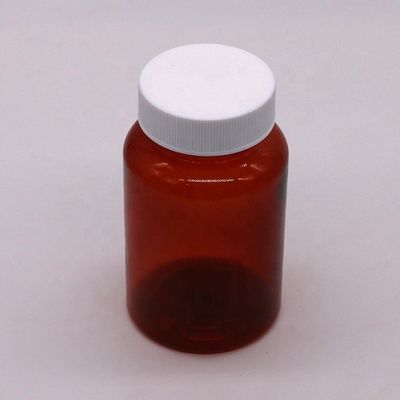 Fota de PET de 200 ml para recipiente de remédios de suplemento de forma cilíndrica transparente