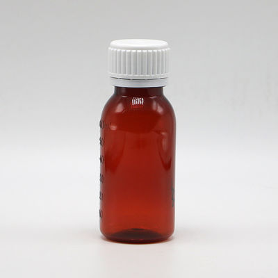 Capuz à prova de adulteração PET 2OZ 60 ml frasco de xarope para tosse para o óleo lubrificante recipiente de armazenamento