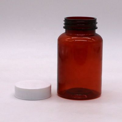 Fota de PET de 200 ml para recipiente de remédios de suplemento de forma cilíndrica transparente