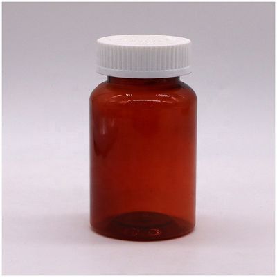 Fota de PET de 200 ml para recipiente de remédios de suplemento de forma cilíndrica transparente