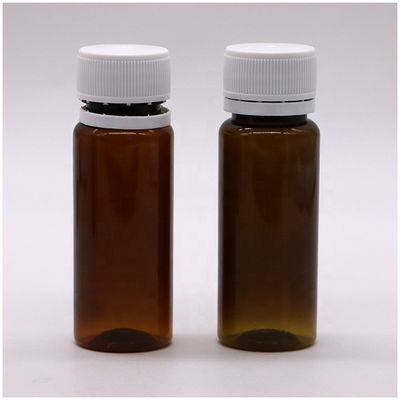 Material do corpo PET Botão de plástico de 50 ml para embalagens médicas e líquidos orais