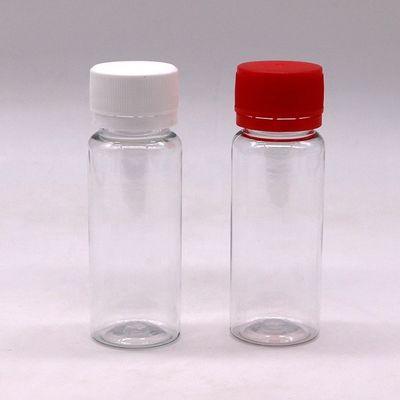 Material do corpo PET Botão de plástico de 50 ml para embalagens médicas e líquidos orais