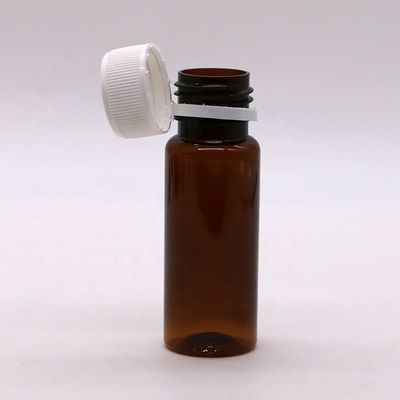 Material do corpo PET Botão de plástico de 50 ml para embalagens médicas e líquidos orais