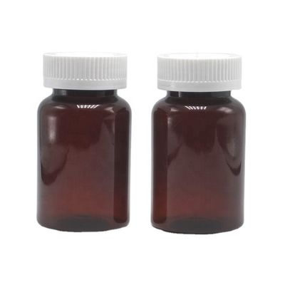 Armazenar de forma segura Suplementos com 120 ml 4 oz Translúcidos de Ambre de Pílulas Containers e Cap