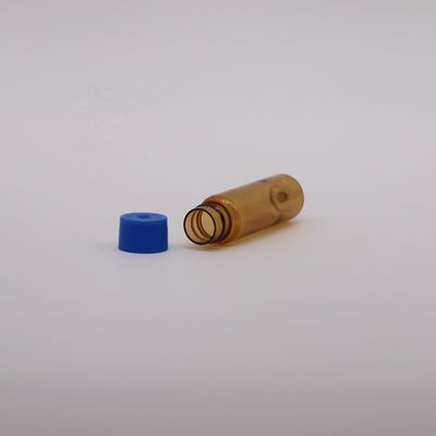 10ml PET de qualidade alimentar Ambar Botão de plástico para medicamento líquido oral Colar Material PET Forma redonda
