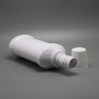 Garrafa de enxaguante bucal de plástico PET de pescoço longo 250 ml para embalagem de enxaguante bucal branco vazio