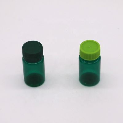 20 ML/ CC frascos de plástico transparente PET com tampa em cor e forma redonda personalizadas