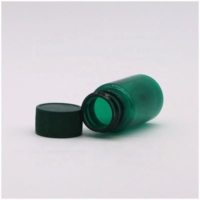 20 ML/ CC frascos de plástico transparente PET com tampa em cor e forma redonda personalizadas