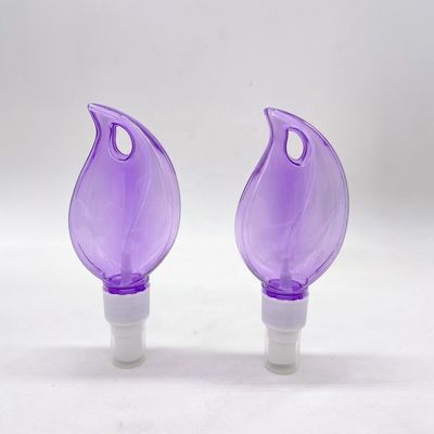 PET coração / forma de folha frasco de spray de plástico com cadeia de chave pendurada colar Material PET