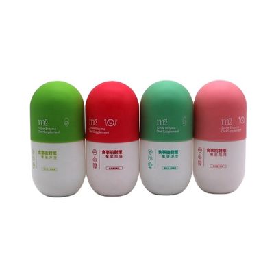 Garrafa de parafuso 180 ml garrafas vazias de plástico mate para cápsulas de pó sólido recipiente de pílulas
