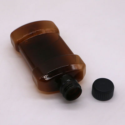 Cores personalizáveis 250 ml PET Limpeza bucal líquida Botão de plástico Tipo de vedação