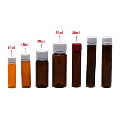 Fota de plástico oral de 10ml/15ml/20ml/30ml/50ml à prova de adulteração para suplemento líquido