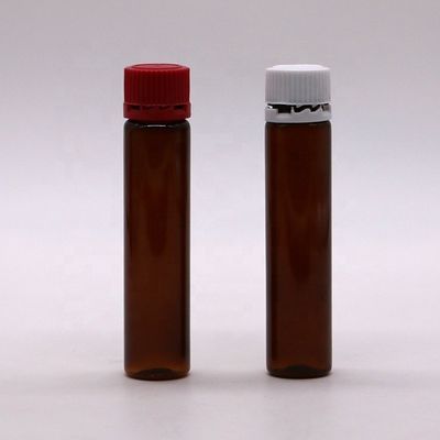 Garrafa de líquido oral de plástico PET 20ML/20CC, tampa à prova de adulteração para produtos de saúde