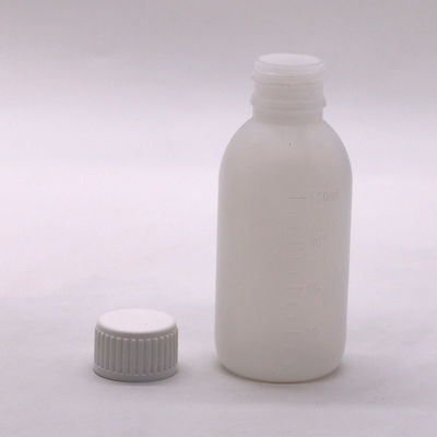CAPEÇÃO DE VÍCULA 120mL / 4oz garrafa de xarope PE para embalagem de líquido de medicina de cor personalizada