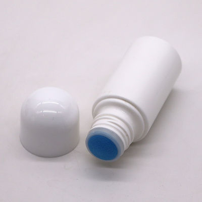 Tela de impressão 50ml HDPE frasco de esfregão vazio frasco de plástico repelente de mosquitos três conjuntos