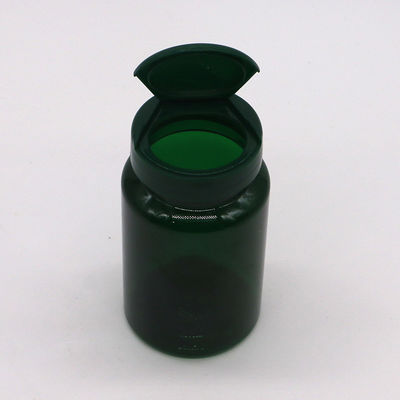 PET 150 ml garrafa boca larga plástico garrafas vazias 5 oz recipientes de cápsulas com tampa de volta