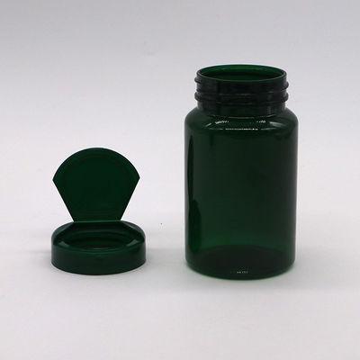 PET 150 ml garrafa boca larga plástico garrafas vazias 5 oz recipientes de cápsulas com tampa de volta