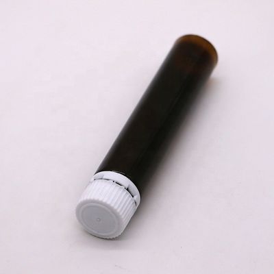 Grade Alimentar 25ml/25cc Slim Limpa Ambar/Café Botão de Líquido Oral de Plástico com Tapete Anti-Alteração
